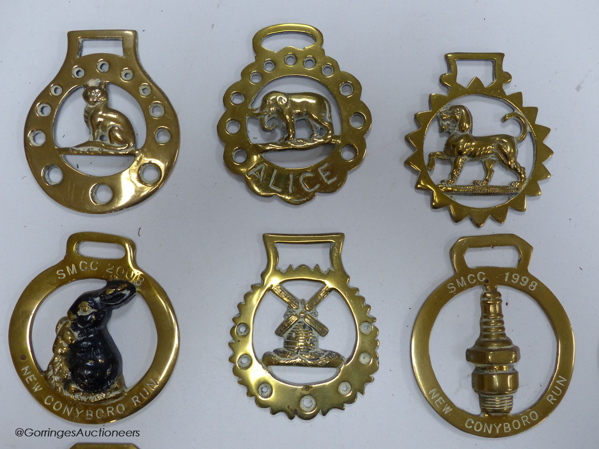 A collection of horse brasses